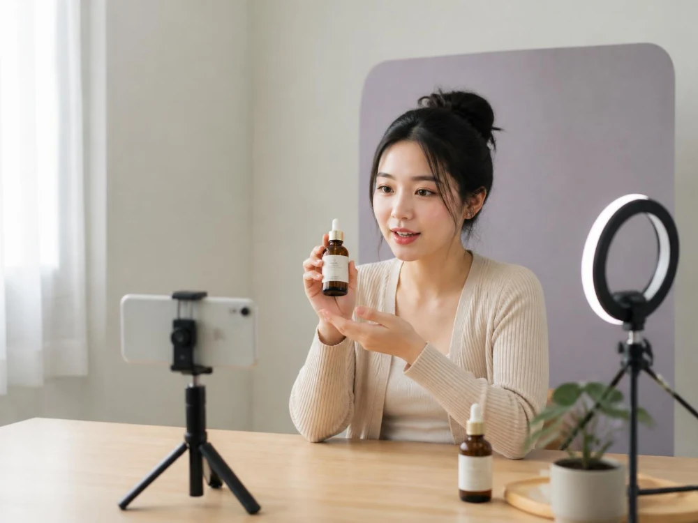 KOC giới thiệu và review sản phẩm trong chiến dịch booking của thương hiệu